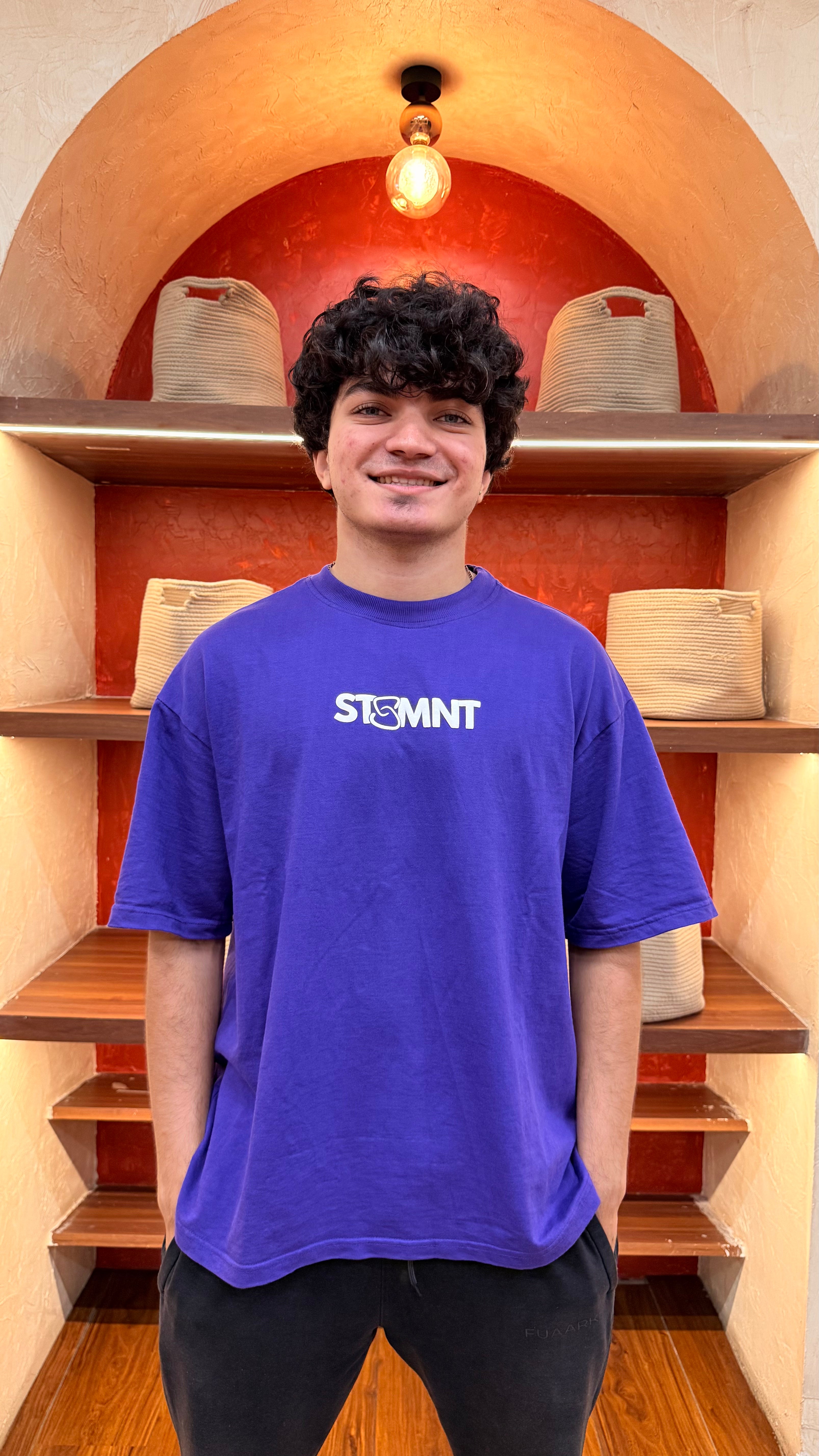 Purple Orca oversized t-shirt